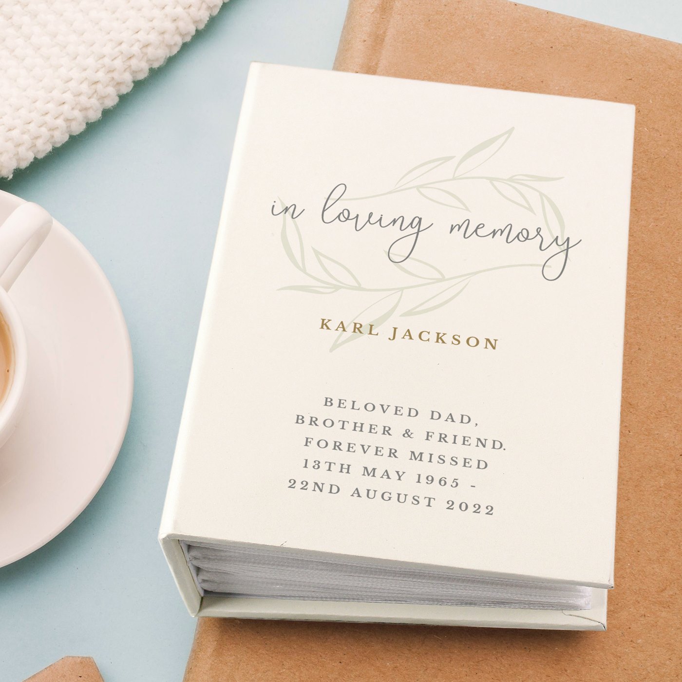 Personalised In Loving Memory 6x4 Photo Album with Sleeves